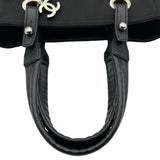 シャネル CHANEL パリビアリッツトートPM A34208 12番台 ブラック コーティングキャンバス レディース トートバッグ
