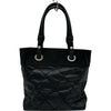 シャネル CHANEL パリビアリッツトートPM A34208 12番台 ブラック コーティングキャンバス レディース トートバッグ