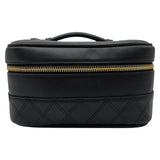シャネル CHANEL ビコローレバニティバッグ A84212 3番台 ブラック/ゴールド金具 ラムスキン レディース その他バッグ