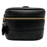 シャネル CHANEL ビコローレバニティバッグ A84212 3番台 ブラック/ゴールド金具 ラムスキン レディース その他バッグ