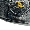 シャネル CHANEL ココマーク バニティバッグ A01997 3番台 ブラック ゴールド金具 キャビアスキン レディース ハンドバッグ