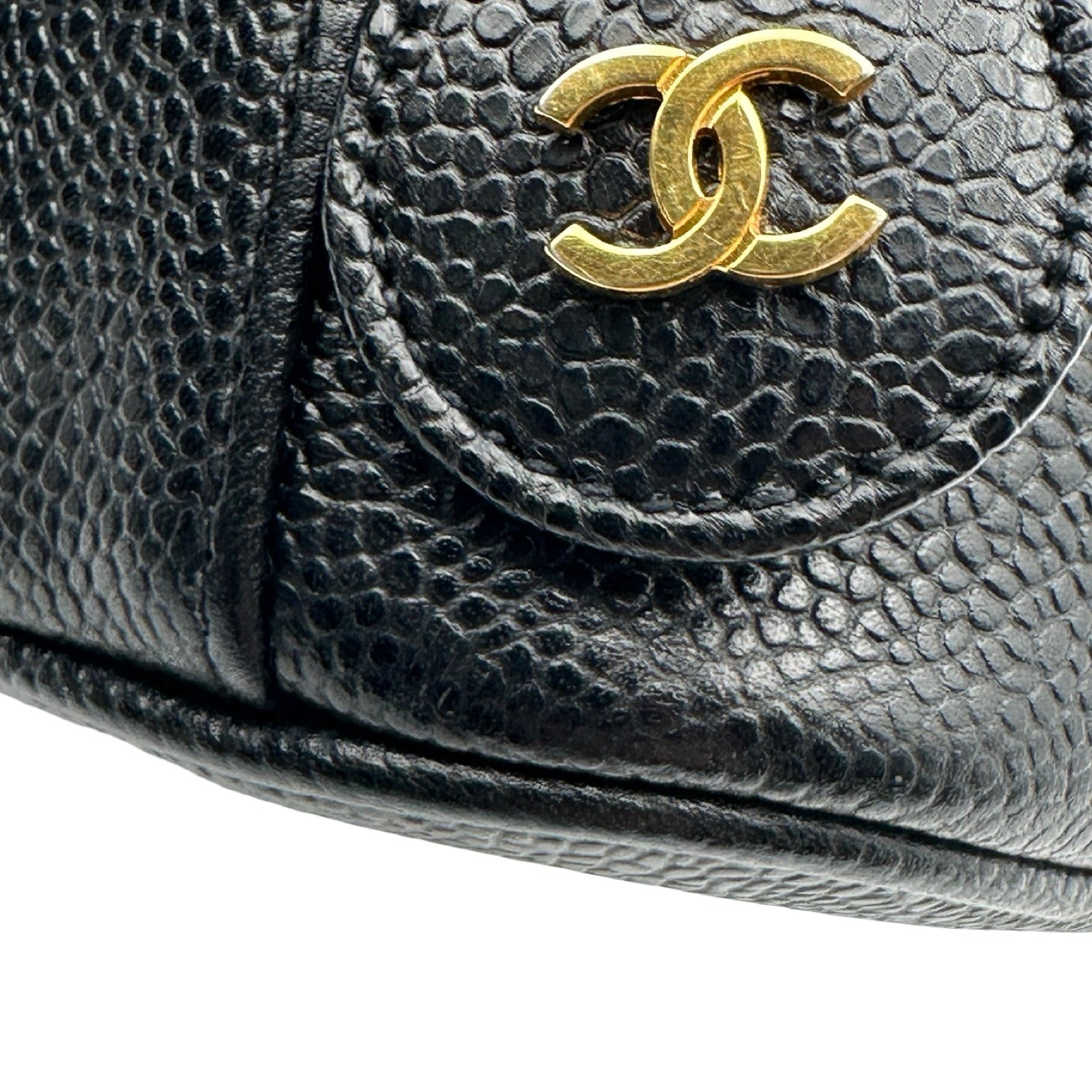 シャネル CHANEL ココマーク バニティバッグ A01997 3番台 ブラック
