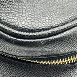 シャネル CHANEL ココマーク バニティバッグ A01997 3番台 ブラック ゴールド金具 キャビアスキン レディース ハンドバッグ