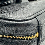 シャネル CHANEL ココマーク バニティバッグ A01997 3番台 ブラック ゴールド金具 キャビアスキン レディース ハンドバッグ