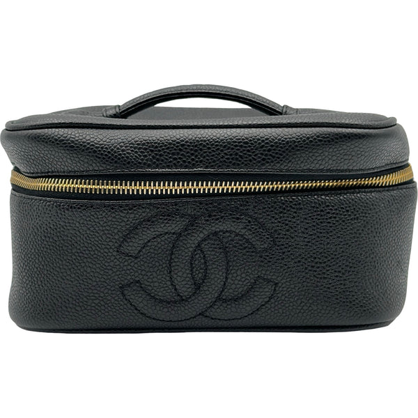 シャネル CHANEL ココマーク バニティバッグ A01997 3番台 ブラック