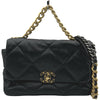 シャネル CHANEL CHANEL19 ラージバッグ AS1161 ブラック ゴールド金具×シルバー金具 シャイニーラム レディース ショルダーバッグ