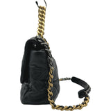 シャネル CHANEL CHANEL19 ラージバッグ AS1161 ブラック ゴールド金具×シルバー金具 シャイニーラム レディース ショルダーバッグ