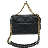 シャネル CHANEL CHANEL19 ラージバッグ AS1161 ブラック ゴールド金具×シルバー金具 シャイニーラム レディース ショルダーバッグ