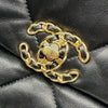 シャネル CHANEL CHANEL19 ラージバッグ AS1161 ブラック ゴールド金具×シルバー金具 シャイニーラム レディース ショルダーバッグ