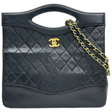 シャネル CHANEL マトラッセ 2WAY ハンドバッグ 1番台 ブラック ラムスキン レディース ショルダーバッグ