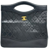 シャネル CHANEL マトラッセ 2WAY ハンドバッグ 1番台 ブラック ラムスキン レディース ショルダーバッグ
