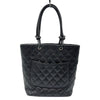 シャネル CHANEL カンボンライン トートミディアム A25167 10番台 ブラック ラムスキン レディース トートバッグ