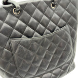 シャネル CHANEL カンボンライン トートミディアム A25167 10番台 ブラック ラムスキン レディース トートバッグ