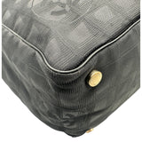 シャネル CHANEL ニュートラベルライントートMM A15991 9番台 ブラック ナイロンジャガード レディース トートバッグ