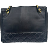 シャネル CHANEL マトラッセ チェーントートバッグ 11番台 ブラック ゴールド金具 ラムスキン レディース ショルダーバッグ
