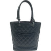 シャネル CHANEL カンボンライントート ミディアム A25167 9番台 ブラック ラムスキン レディース ハンドバッグ