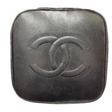 シャネル CHANEL トップハンドルバニティバッグ ブラック ゴールド金具 ラムスキン レディース ハンドバッグ