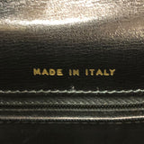 セリーヌ CELINE 馬車金具セミショルダーバッグ ブラック ゴールド金具 ボックスカーフ レディース ショルダーバッグ