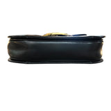 セリーヌ CELINE 馬車金具セミショルダーバッグ ブラック ゴールド金具 ボックスカーフ レディース ショルダーバッグ