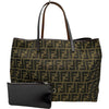 フェンディ FENDI ズッカトートバッグ カーキ ナイロンジャガード レディース トートバッグ
