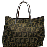 フェンディ FENDI ズッカトートバッグ カーキ ナイロンジャガード レディース トートバッグ