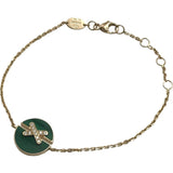 ショーメ CHAUMET ジュドリアンハーモニーブレスレット ピンクゴールド Au750 マラカイト ジュエリー