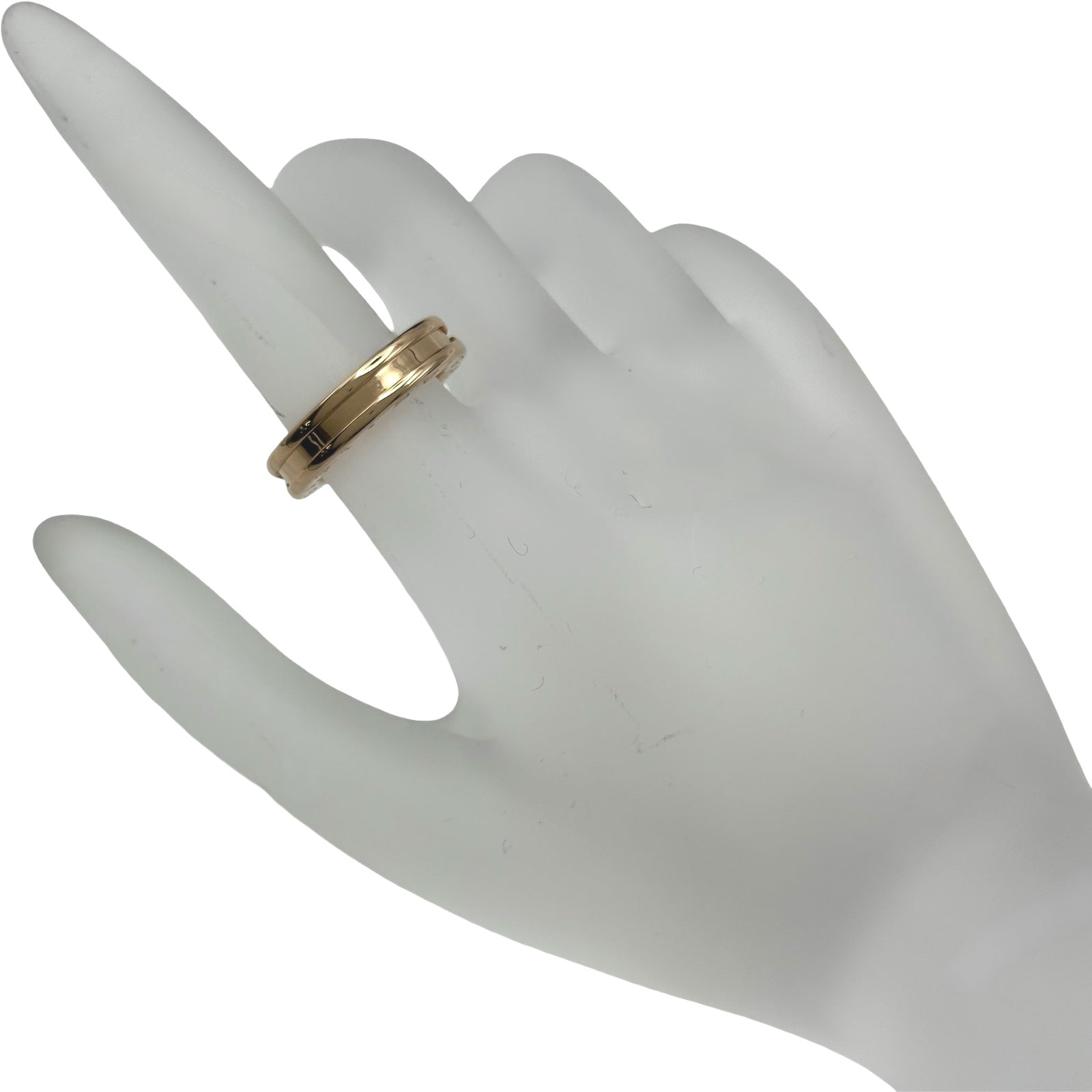 ブルガリ BVLGARI ビーゼロワンリング1バンド(XS) ピンクゴールド 750