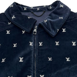 ルイ・ヴィトン LOUIS VUITTON LVロゴベロアイヴニングジャケット HPFB3E ネイビー ベロア メンズ その他アウター