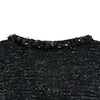 シャネル CHANEL ラメツイードノーカラージャケット P49616 ブラック ツイード レディース ノーカラージャケット