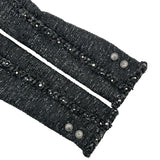 シャネル CHANEL ラメツイードノーカラージャケット P49616 ブラック ツイード レディース ノーカラージャケット