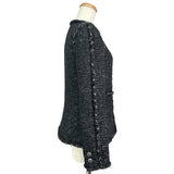 シャネル CHANEL ラメツイードノーカラージャケット P49616 ブラック ツイード レディース ノーカラージャケット