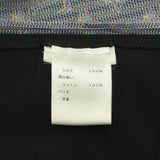 ルイ・ヴィトン LOUIS VUITTON モノグラムシルク切替半袖Tシャツ FHTS95RVC ブルー シルク レディース 半袖Ｔシャツ