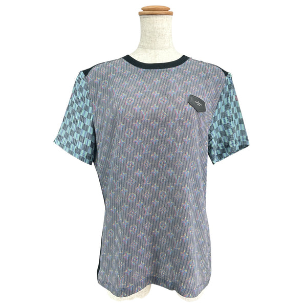 ルイ・ヴィトン LOUIS VUITTON モノグラムシルク切替半袖Tシャツ