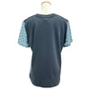 ルイ・ヴィトン LOUIS VUITTON モノグラムシルク切替半袖Tシャツ FHTS95RVC ブルー シルク レディース 半袖Ｔシャツ