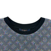 ルイ・ヴィトン LOUIS VUITTON モノグラムシルク切替半袖Tシャツ FHTS95RVC ブルー シルク レディース 半袖Ｔシャツ
