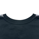 ルイ・ヴィトン LOUIS VUITTON モノグラムシルク切替半袖Tシャツ FHTS95RVC ブルー シルク レディース 半袖Ｔシャツ
