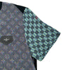 ルイ・ヴィトン LOUIS VUITTON モノグラムシルク切替半袖Tシャツ FHTS95RVC ブルー シルク レディース 半袖Ｔシャツ