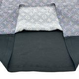 ルイ・ヴィトン LOUIS VUITTON モノグラムシルク切替半袖Tシャツ FHTS95RVC ブルー シルク レディース 半袖Ｔシャツ
