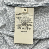 エルメス HERMES シェーヌダンクル総柄長袖Tシャツ 4E4649DB ネイビー コットン レディース 長袖Ｔシャツ