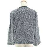 エルメス HERMES シェーヌダンクル総柄長袖Tシャツ 4E4649DB ネイビー コットン レディース 長袖Ｔシャツ