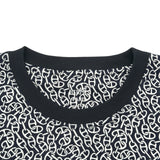エルメス HERMES シェーヌダンクル総柄長袖Tシャツ 4E4649DB ネイビー コットン レディース 長袖Ｔシャツ