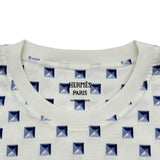 エルメス HERMES メドールプリント半袖Tシャツ 5E4627DG ホワイト コットン レディース 半袖Ｔシャツ