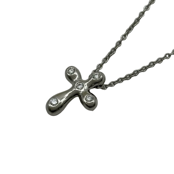 ティファニー TIFFANY＆CO スモールクロスダイヤネックレス プラチナ