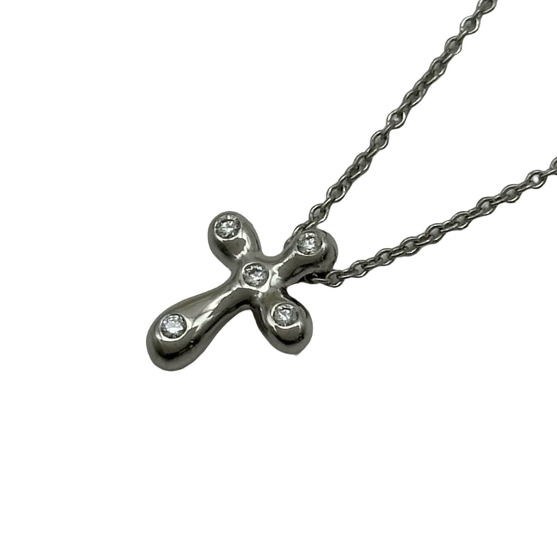 ティファニー TIFFANY＆CO スモールクロスダイヤネックレス プラチナ