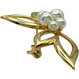 ミキモト MIKIMOTO ブローチ ゴールド K18 パール ジュエリー