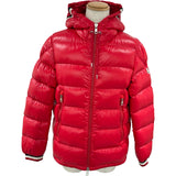 モンクレール MONCLER ALBERIC ダウンジャケット レッド ナイロン メンズ ダウンジャケット