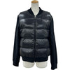 モンクレール MONCLER ダウン切替ジップアップカーディガン ブラック コットン レディース カーディガン