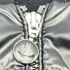 モンクレール MONCLER ダウン切替ジップアップカーディガン ブラック コットン レディース カーディガン