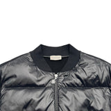 モンクレール MONCLER ダウン切替ジップアップカーディガン ブラック コットン レディース カーディガン