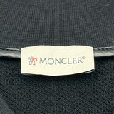 モンクレール MONCLER ダウン切替ジップアップカーディガン ブラック コットン レディース カーディガン